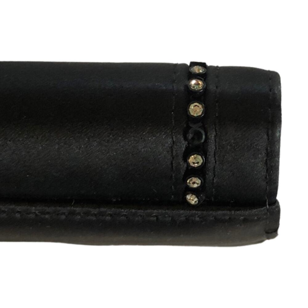 Talbots crossbody bag, Black with diamond stud design, Satin - Picture 9 of 9